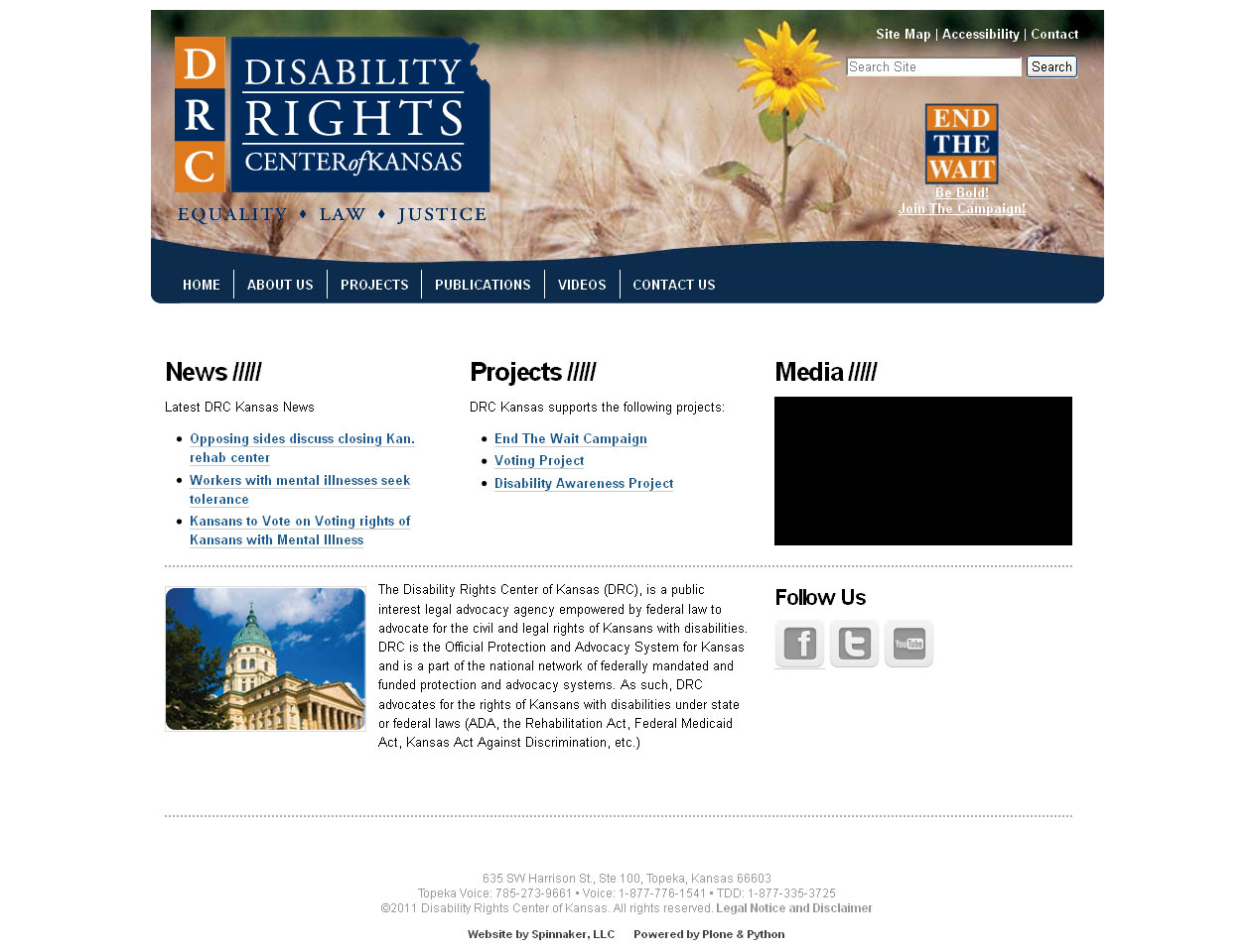 Spinnaker Helps Disability Rights Center of Kansas Launch Two Websites