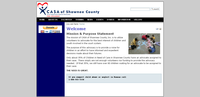 Screen shot of the CASA of Shawnee County Website