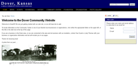 Screen shot of Dover, Kansas community website
