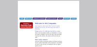 Screen shot of the JETZ Service Company Web site