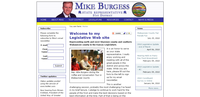 Screen shot of the www.mikeburgess.org website