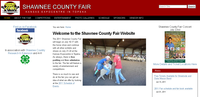 screen shot of the Shawnee County Fair website