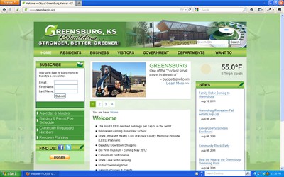 City of Greensburg Website