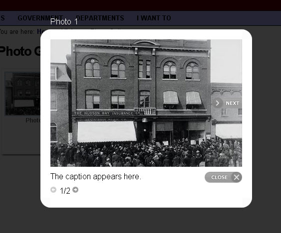 Example of Photo Gallery